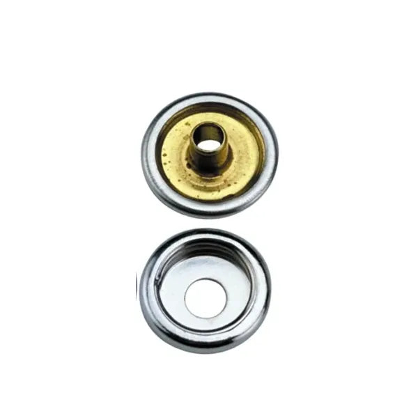 Snap Cap and Socket Fastener Kit Nickel Plated Brass
