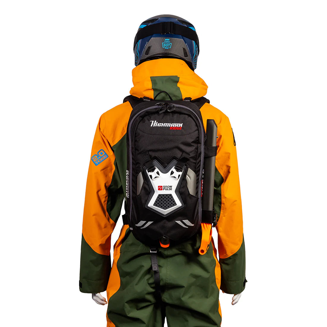 back view of Snowpulse Highmark Ridge R.A.S 3.0 Avalanche Airbag
