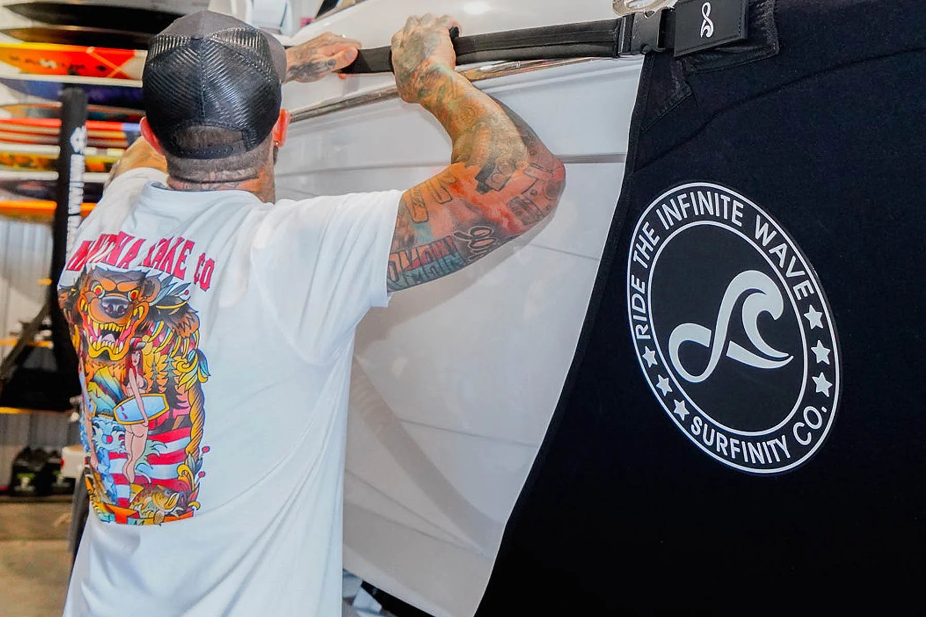 Surfinity Wake Boat Shield - Moomba Kaiyen Boat Shield