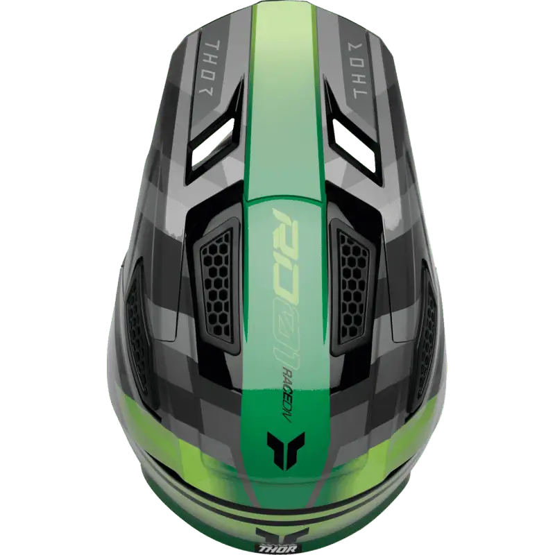 camber black green Thor Fleet Offroad Helmet