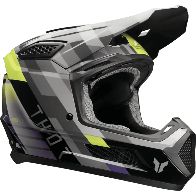 black purple Thor Fleet Offroad Helmet