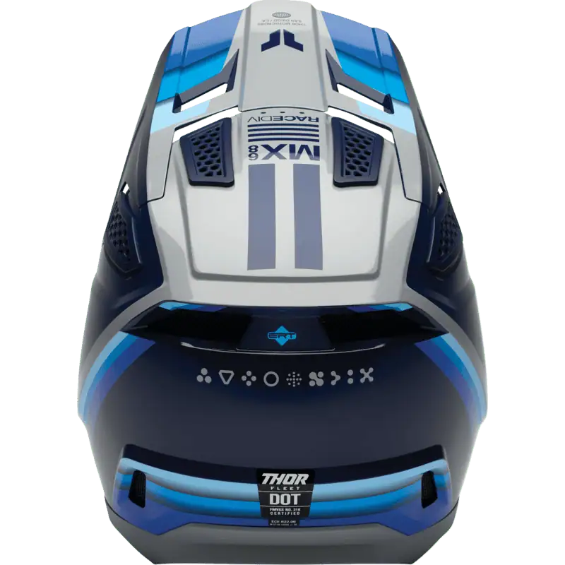 defy blue gray Thor Fleet Offroad Helmet