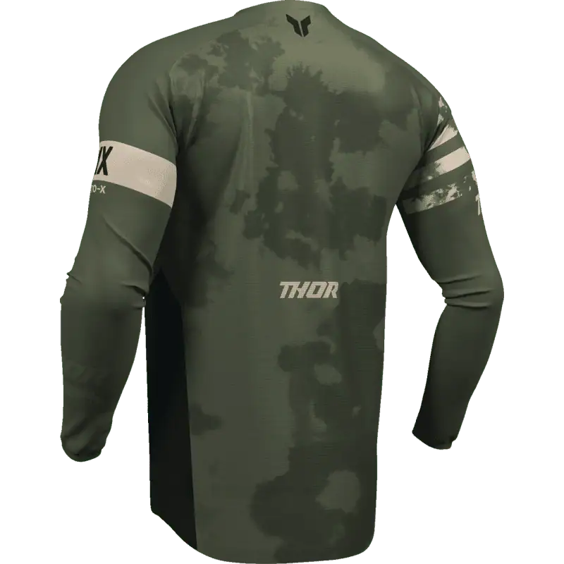 camo/black Thor Launchmode Bleach Jersey Riding