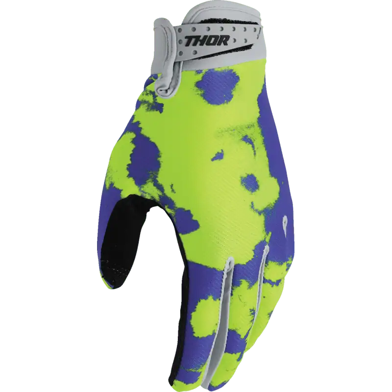 Thor Launchmode Gloves in bleach gray/acid