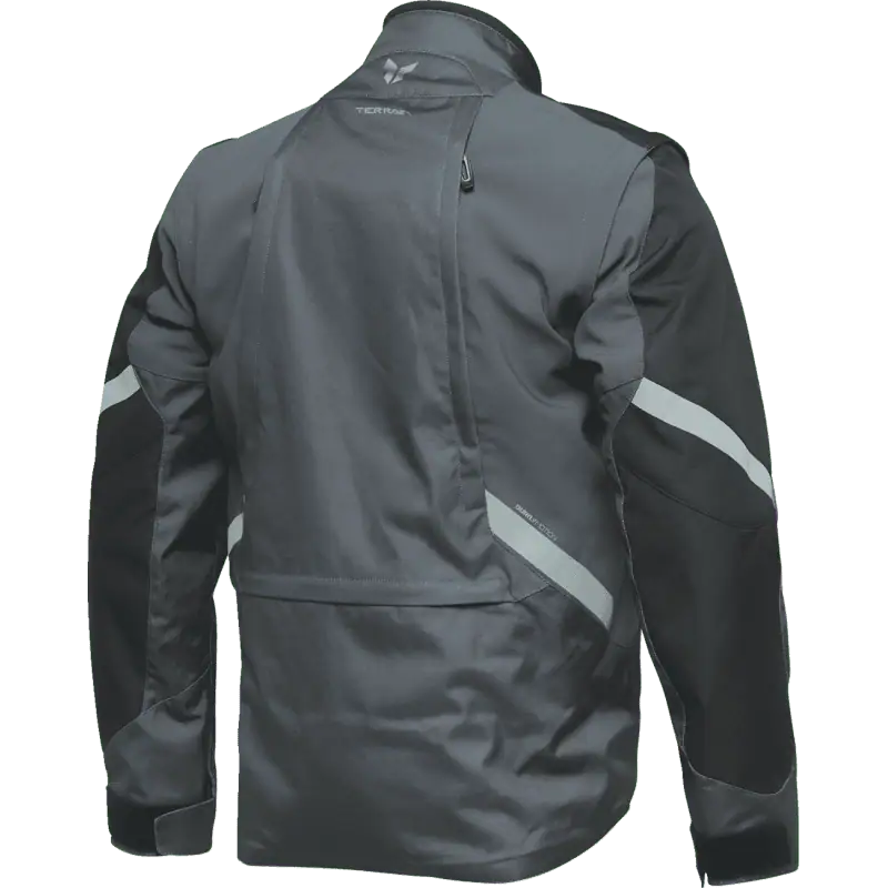 back view of the charcoal Thor Terrain Jacket