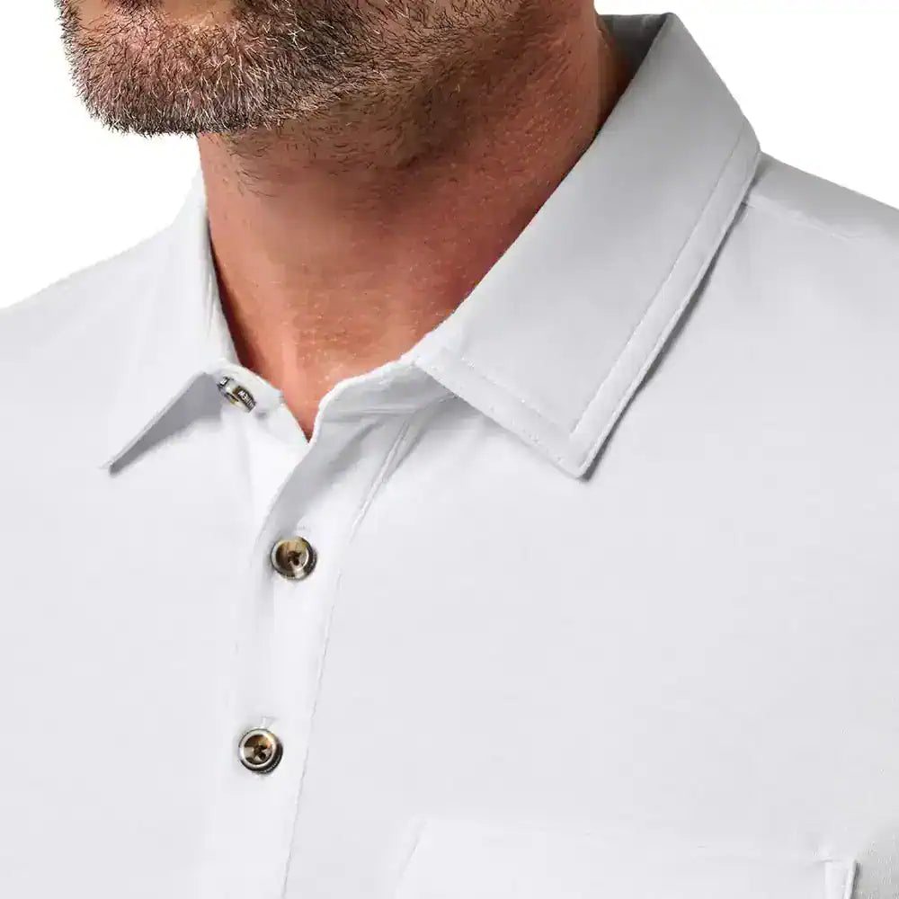 TravisMathew Comfortknit Deep Sea Polo Shirt
