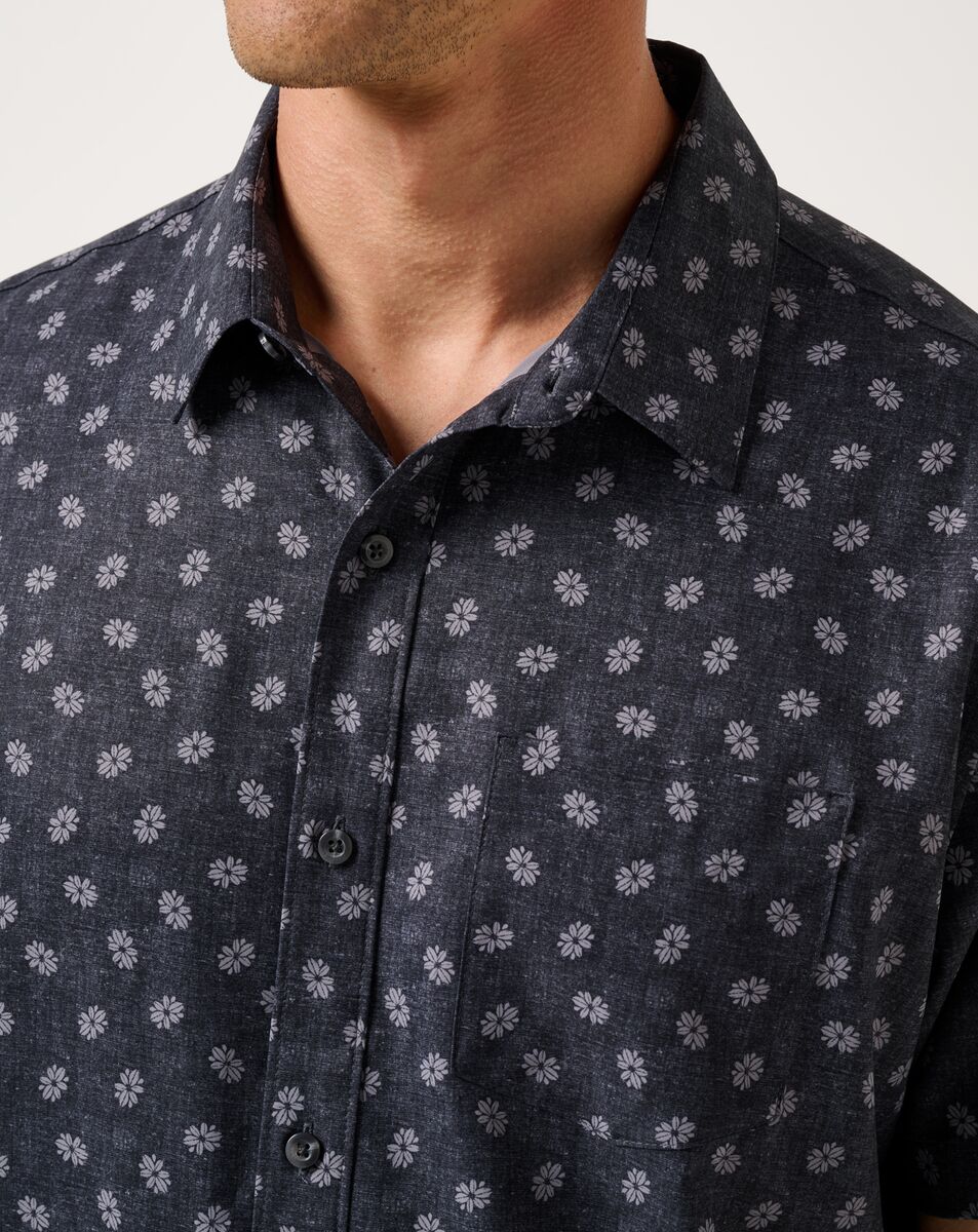 TravisMathew Grey Wind Woven Shirt