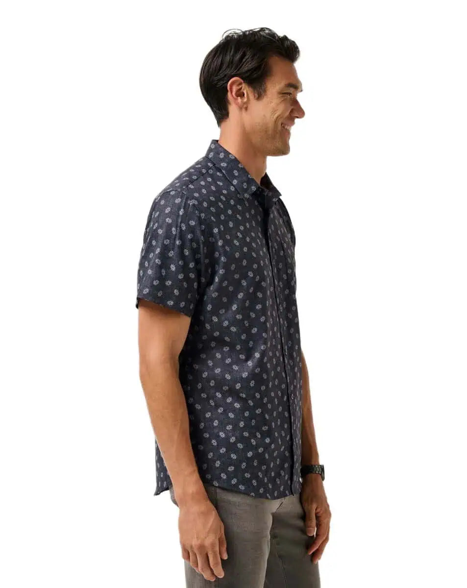 TravisMathew Grey Wind Woven Shirt