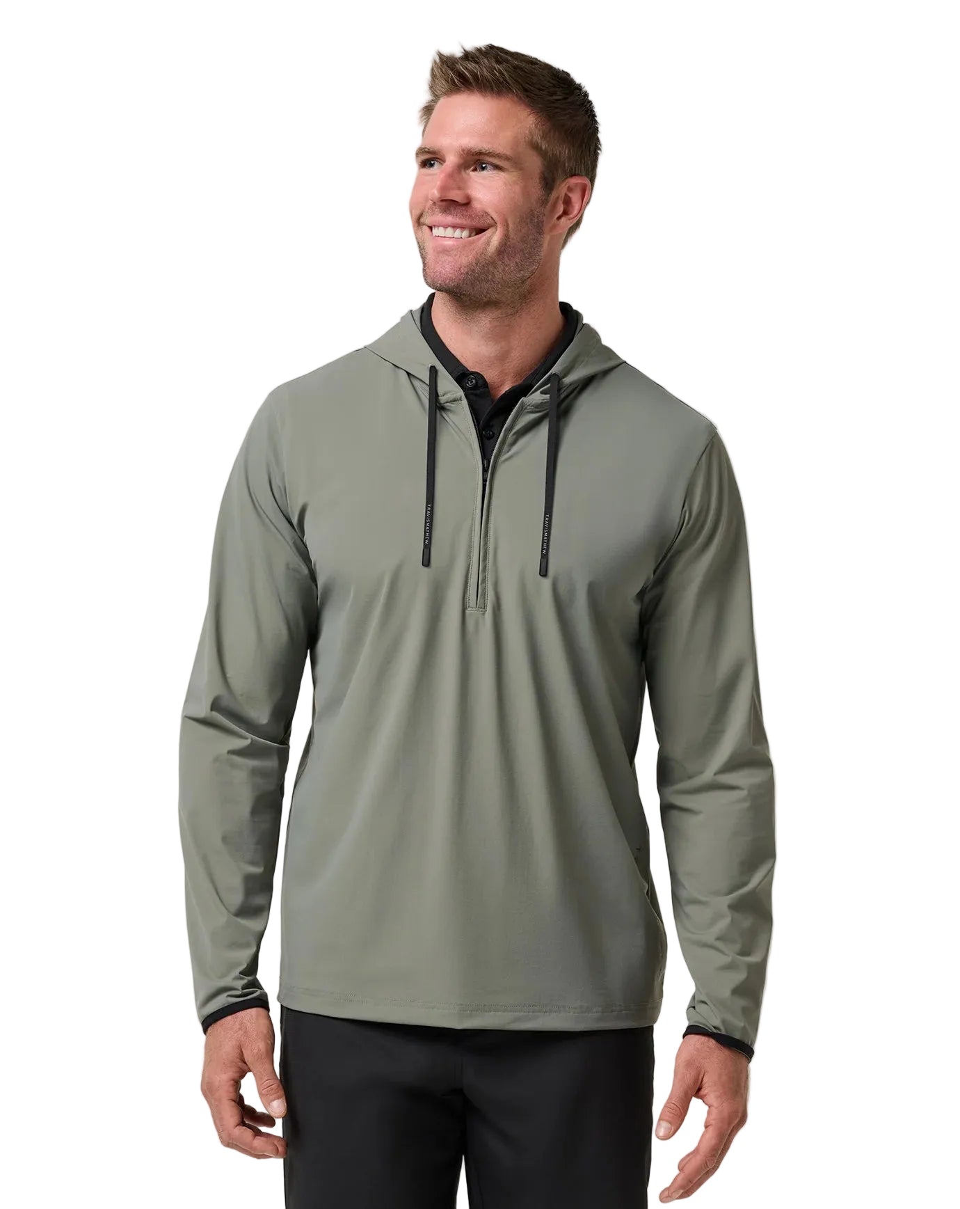 "dark olive" TravisMathew Hero Hour Tech Hoodie 