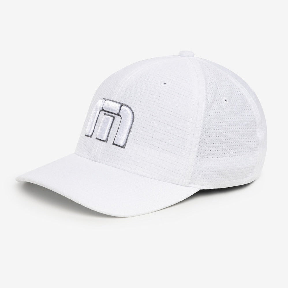 White TravisMathew B-Bahamas Fitted Hat