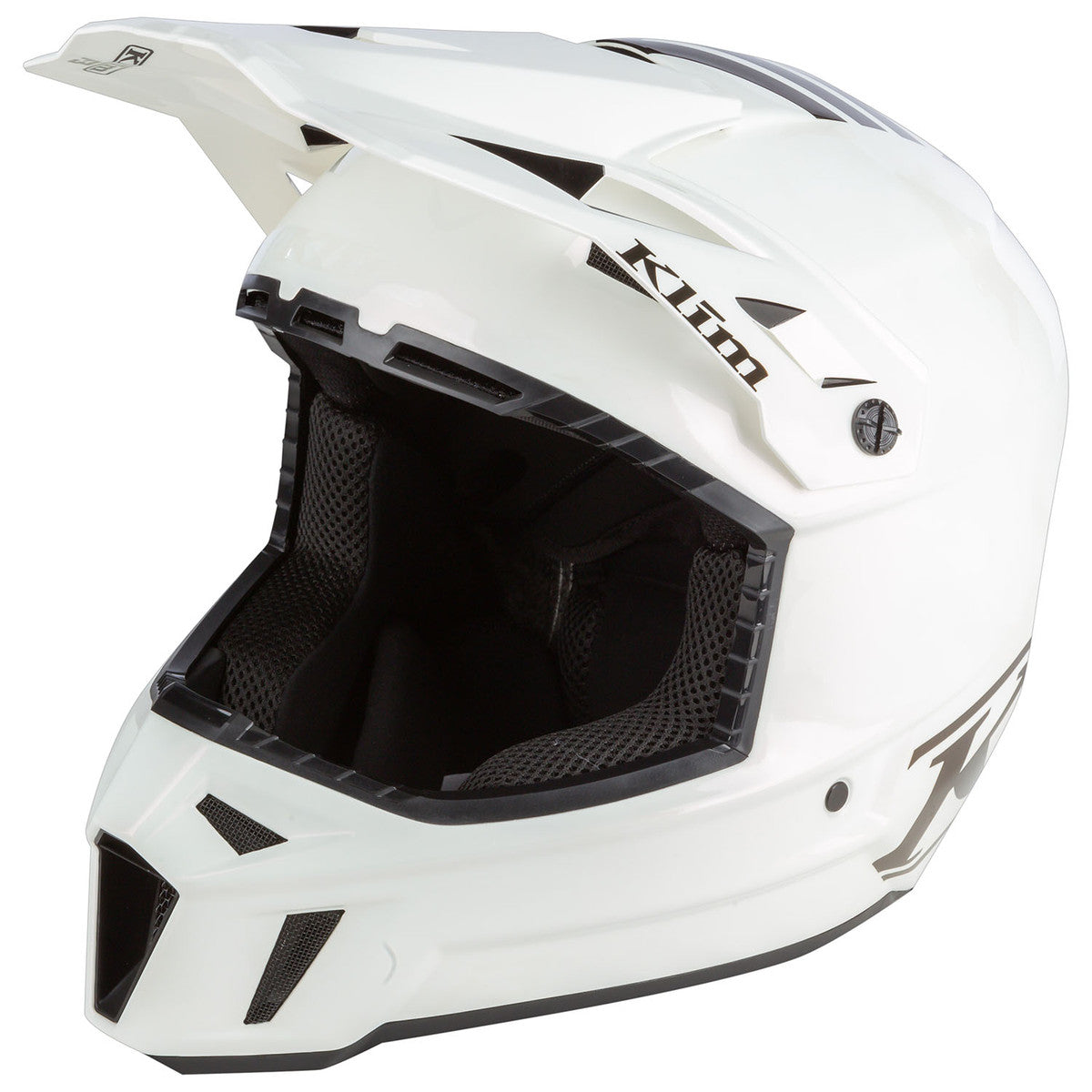 Klim F3 Carbon Snowmobile Helmet ECE white