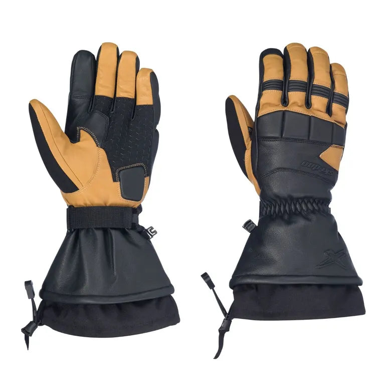 Leather gloves for snow sales