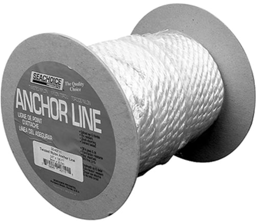 Ligne d'ancrage en nylon à 3 brins Seachoice - 3/8 x 100 pi