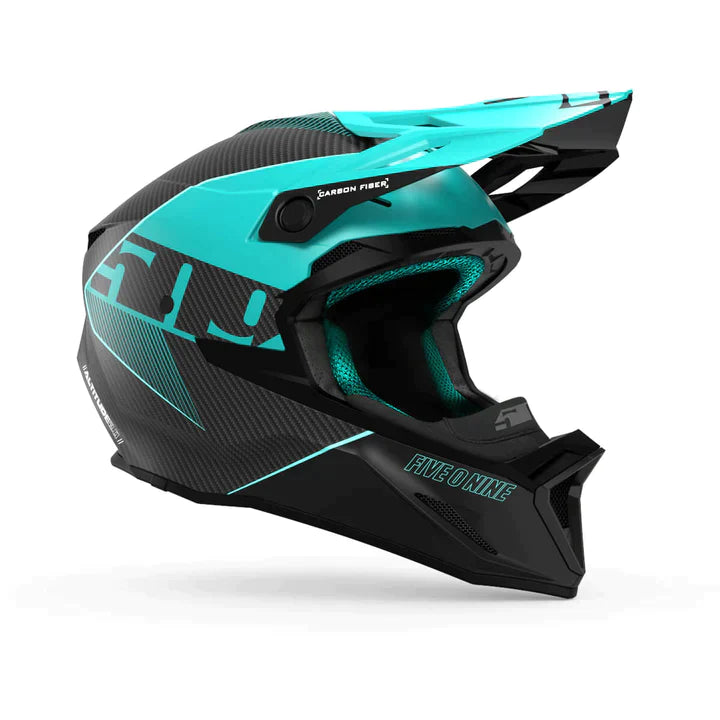 509 Altitude 2.0 Carbon Fiber 3K Hi-Flow Snowmobile  Helmet - Emerald