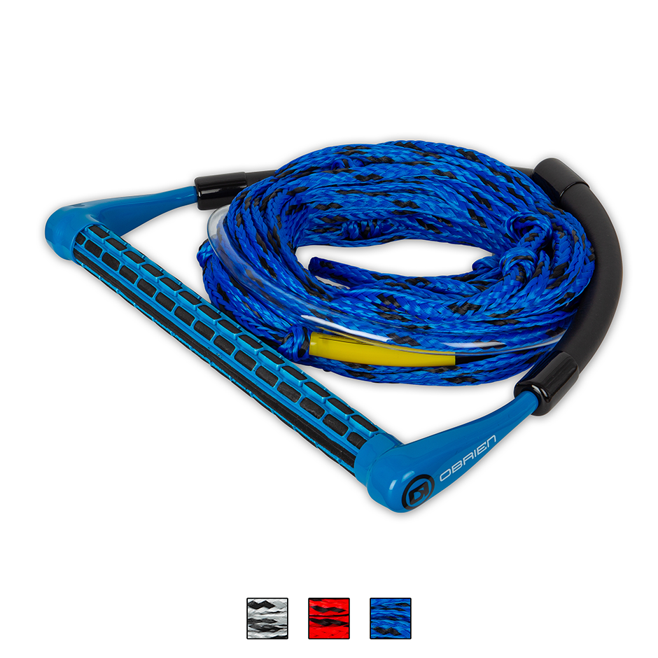 O'Brien 4-Section Poly-E Wakeboard Rope & Handle Combo blue