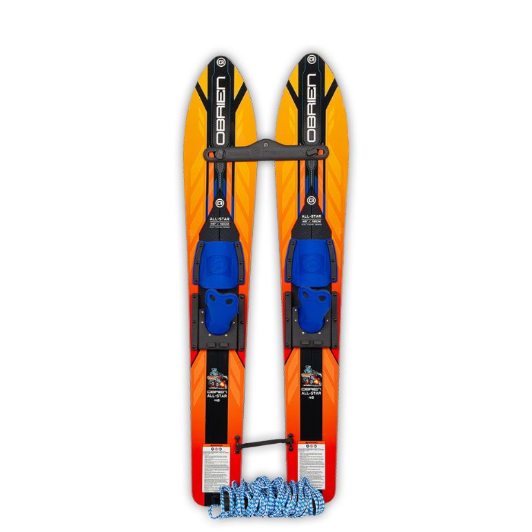 O'Brien All-Star Trainer Waterskis With Trainer Bar
