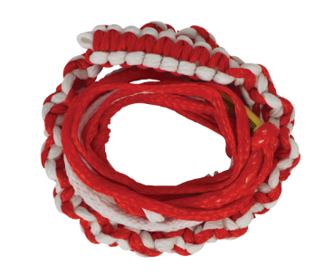 Hyperlite 20' Knotted Surf Rope red