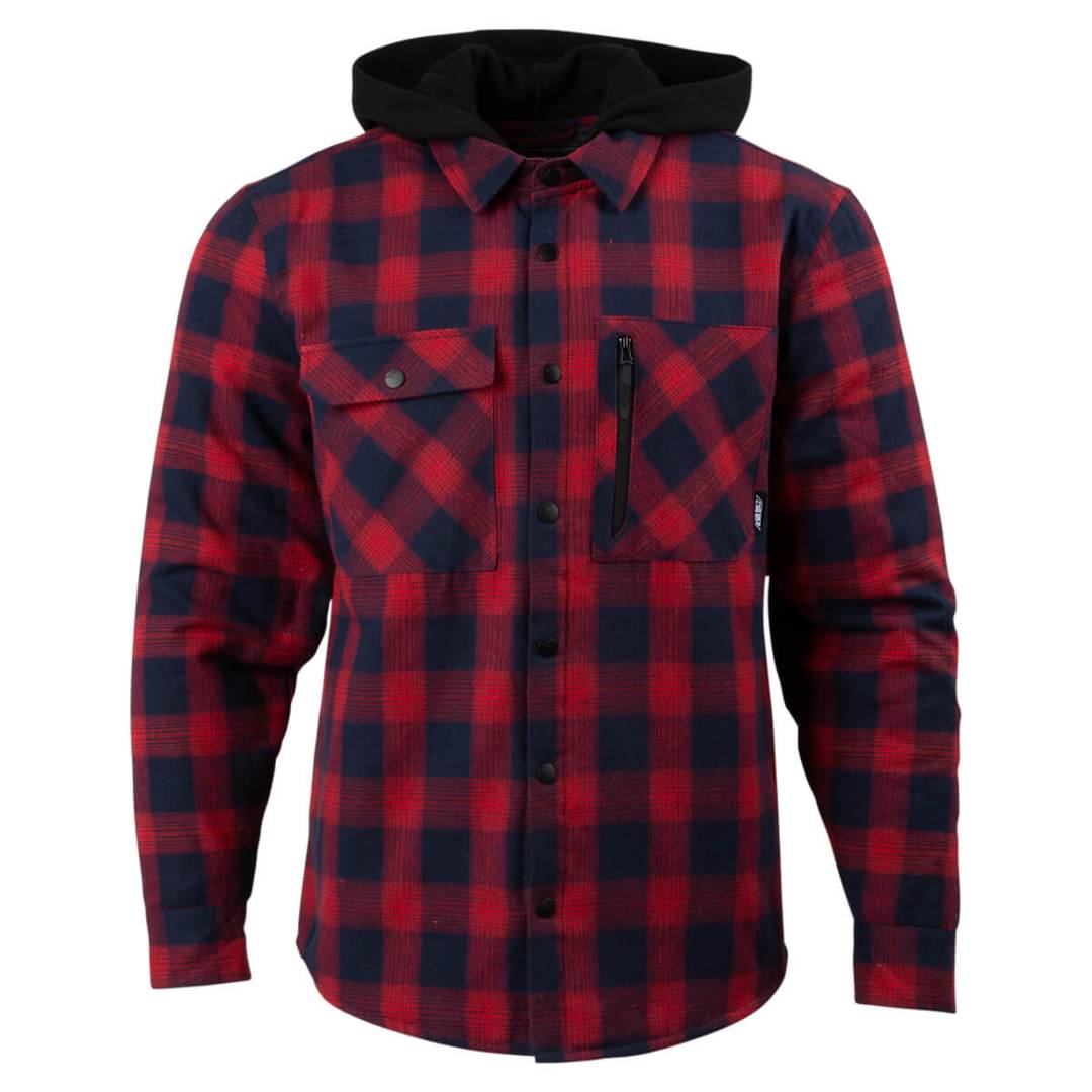 509 Tech Flannel in red navy check